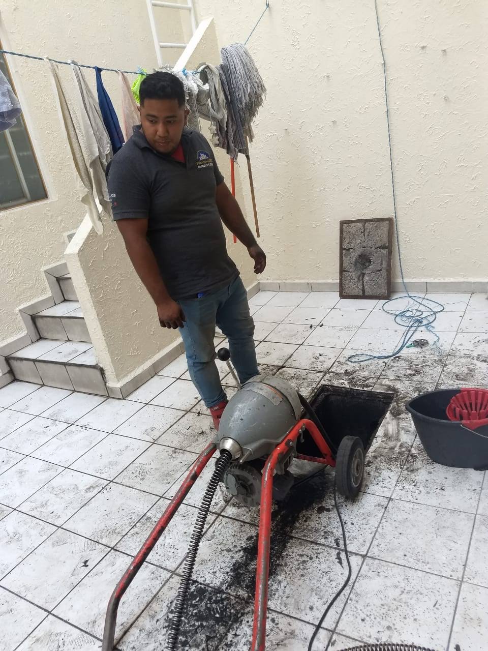 Servicio de Desazolves de Drenajes en la Colonia Churubusco Tepeyac, Gustavo A Madero